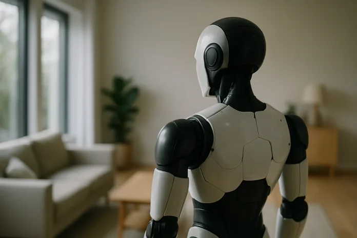 AiMOGA opens pre-orders for Mobo, its home humanoid robot, at Chery summit in Wuhu Illustration: generic humanoid robot in a home interior, related to AiMOGA's announcement of Mobo pre-orders
